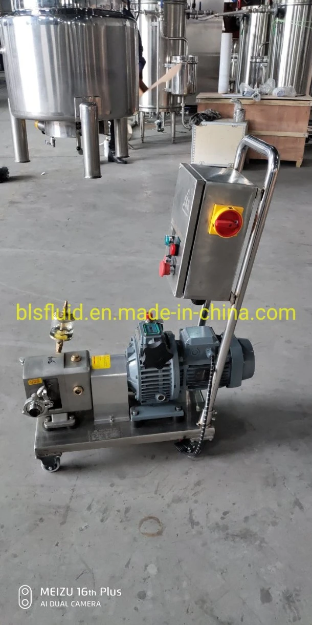 Industrial Movable Gear Food Grade Olive Oil Transfer Steel Electric Rotary Lobe Pump Machine