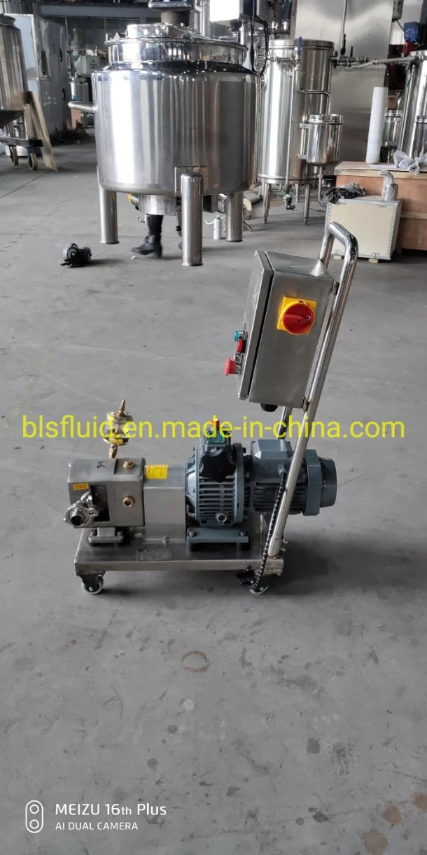 Industrial Movable Gear Food Grade Olive Oil Transfer Steel Electric Rotary Lobe Pump Machine
